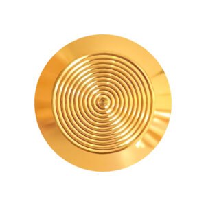 Stainless Steel Circular 10 Groove Top Gold