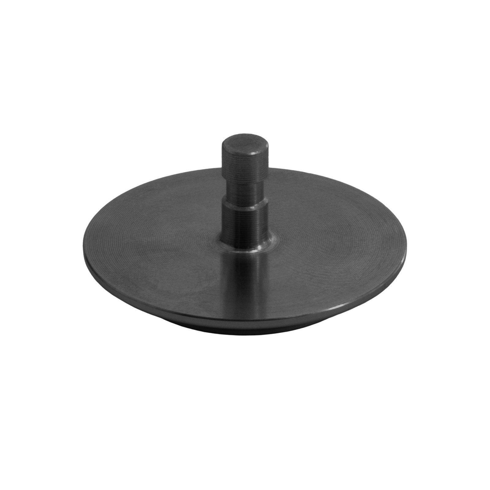 Stainless Steel Circular 10 Groove Top Gun Metal - Image 3